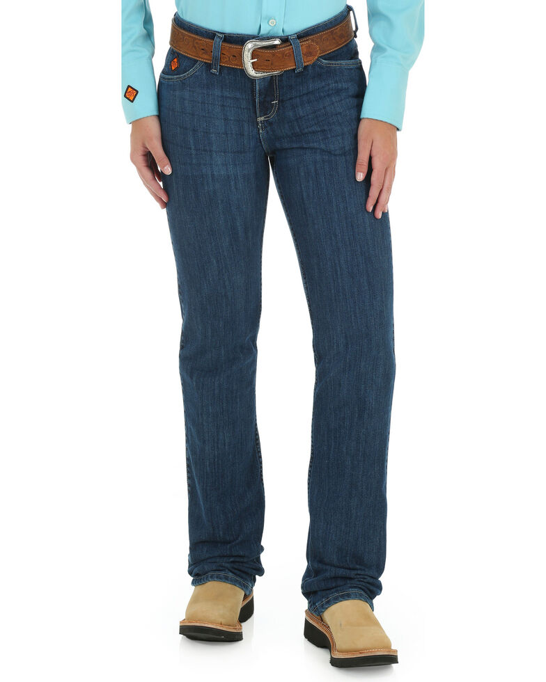 Wrangler Women's FR Flame Resistant Work Jeans , Indigo, hi-res