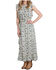 Image #1 - Stetson Women's Field Flowers Floral Print Short Sleeve Maxi Dress, Cream, hi-res