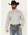 Image #1 - Wrangler X Cody Johnson Men's Solid Long Sleeve Button-Down Western Shirt, Grey, hi-res
