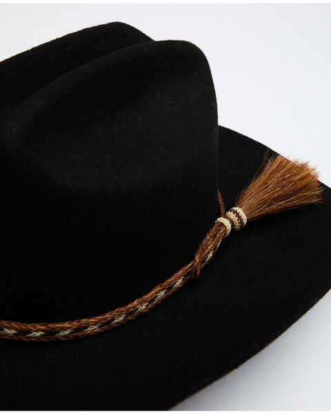 Image #1 - Austin Accent Horsehair Tassel Hat Band, Black, hi-res