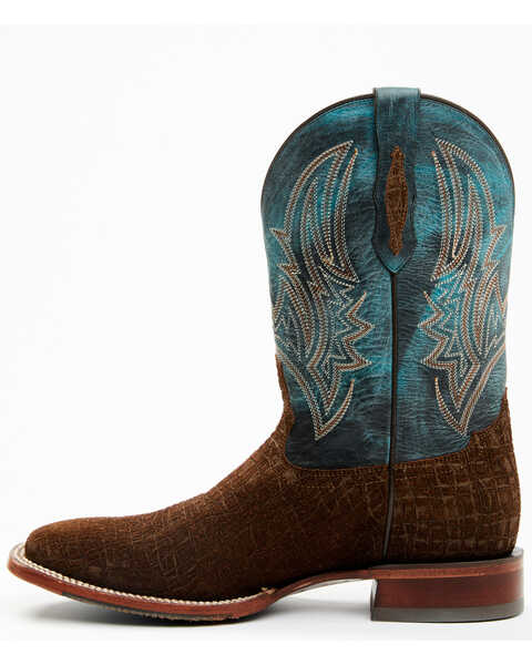 Image #3 - Cody James Men's Blue Collection Western Performance Boots - Broad Square Toe, Brown/blue, hi-res
