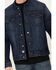 Image #3 - Ariat Men's FR Durastretch Trucker Jacket, Blue, hi-res