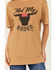Image #3 - Bohemian Cowgirl Women's Not My First Rodeo Short Sleeve Graphic Tee, Rust Copper, hi-res