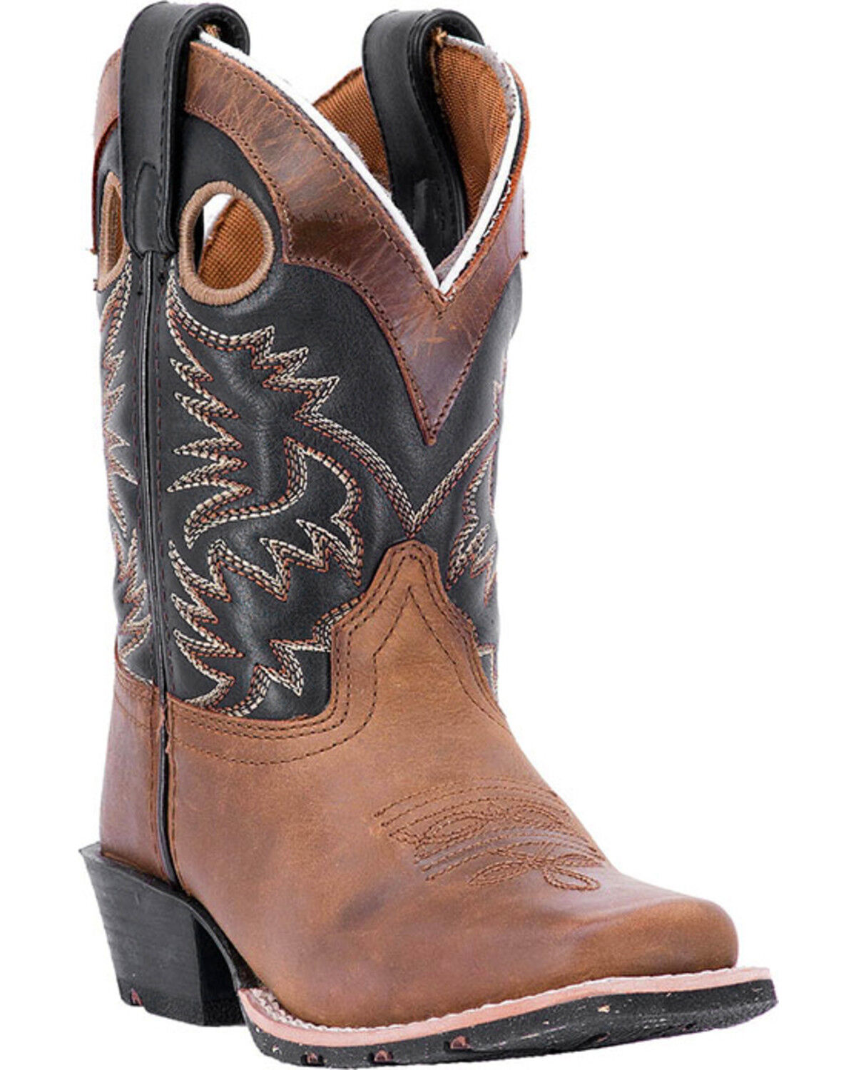 Image #1 - Dan Post Boys' Rascal Western Boots - Square Toe, Brown, hi-res