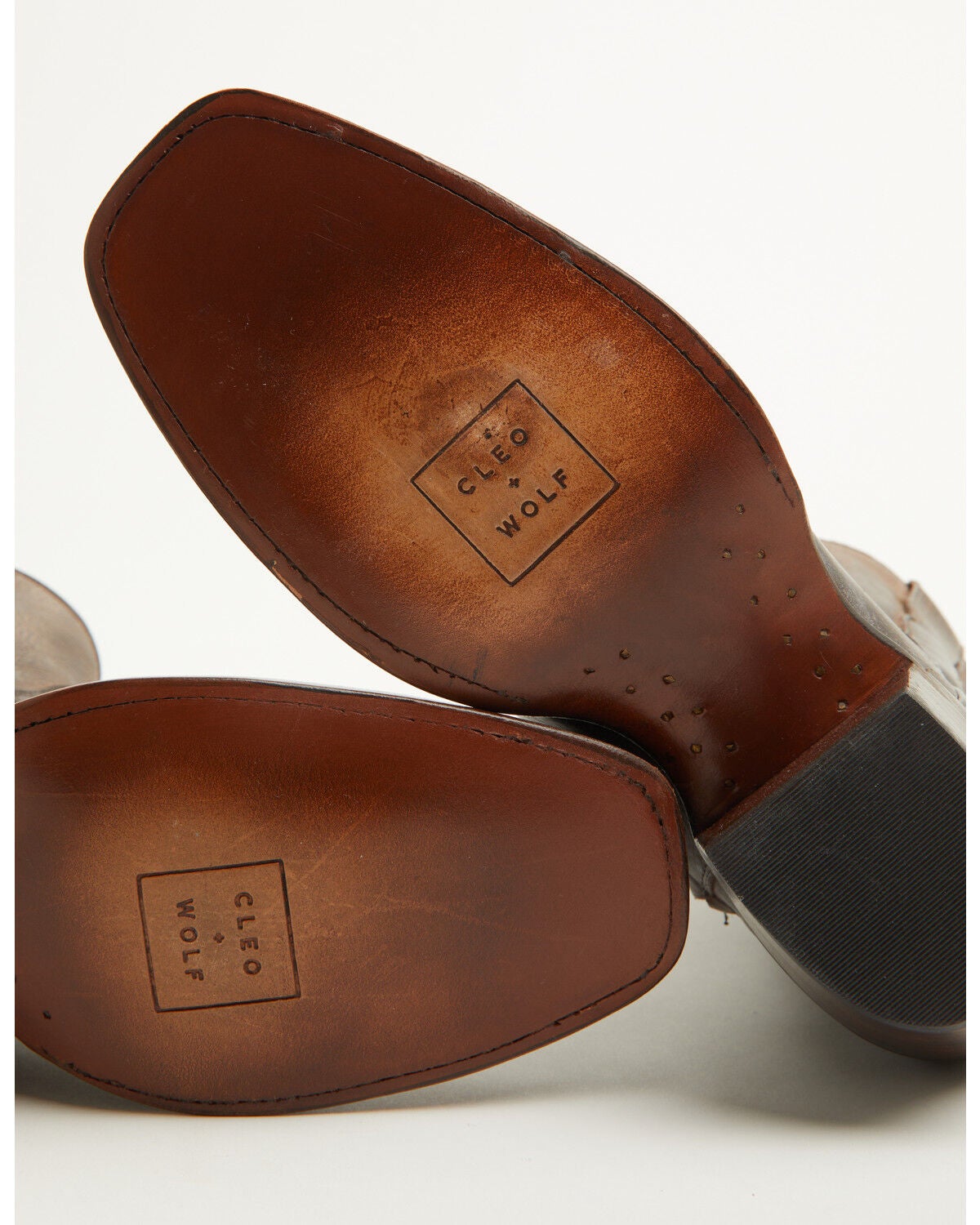 Image #6 - Cleo + Wolf Women's Fern Western Booties - Square Toe, Chocolate, hi-res