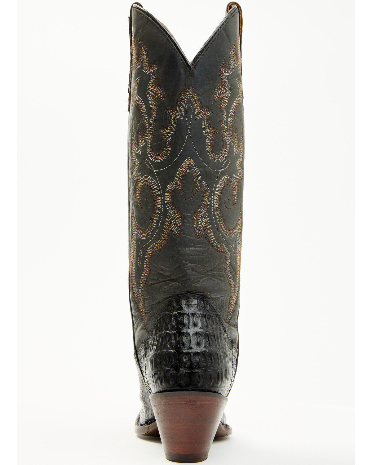 Image #5 - Shyanne Women's Layla Exotic Caiman Western Boots - Round Toe, Black, hi-res