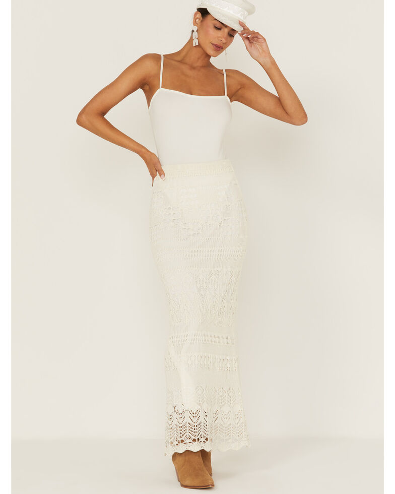 Tasha Polizzi Women's Bev Maxi Skirt , Cream, hi-res