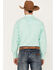 Image #4 - Resistol Men's Jacksonville Solid Long Sleeve Button Down Western Shirt, Aqua, hi-res