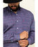 Stetson Men's Classic Medallian Geo Print Long Sleeve Western Shirt , Blue, hi-res