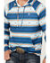 Image #3 - Rock & Roll Denim Men's Serape Striped Performance Hooded Sweatshirt, Blue, hi-res