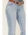 Image #2 - Wrangler Women's Light Wash Mid Rise Willow Diane Ultimate Riding Straight Jeans, Blue, hi-res