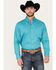 Image #1 - George Strait by Wrangler Men's Geo Print Long Sleeve Button-Down Western Shirt - Tall , , hi-res