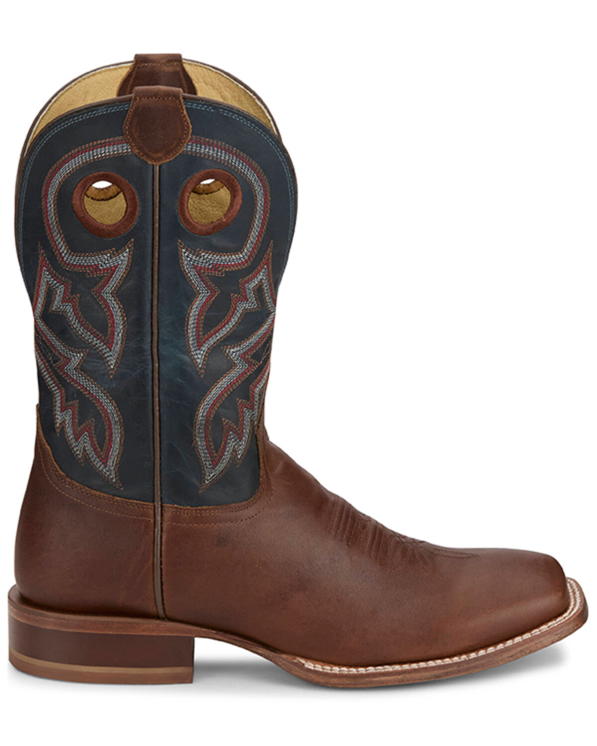 Image #2 - Tony Lama Men's Lars Western Boots - Broad Square Toe, Brown, hi-res
