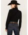 Image #4 - Ariat Women's Solid Long Sleeve Button-Down Performance Western Shirt, Black, hi-res