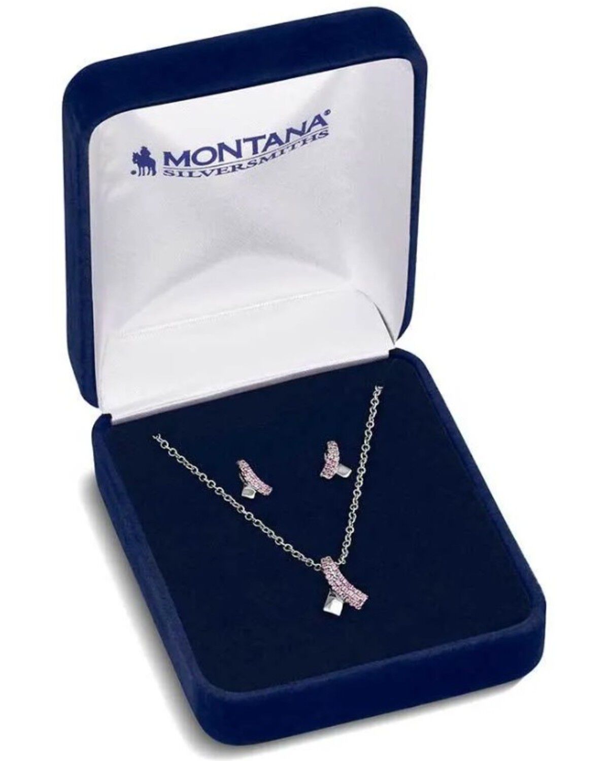 Image #3 - Montana Silversmiths Women's Hope & Strength Ribbon Jewelry Set - 2 Piece, Silver, hi-res