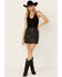 Image #1 - Wonderwest Women's Studded Leather Skirt, Black, hi-res