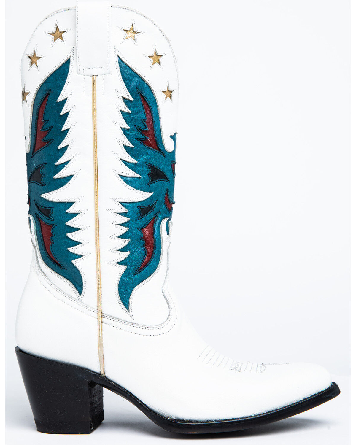 Image #2 - Idyllwind Women's Viceroy Western Boots - Round Toe, White, hi-res
