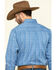 Wrangler 20X Men's Competition Blue Small Floral Print Long Sleeve Western Shirt , Blue, hi-res