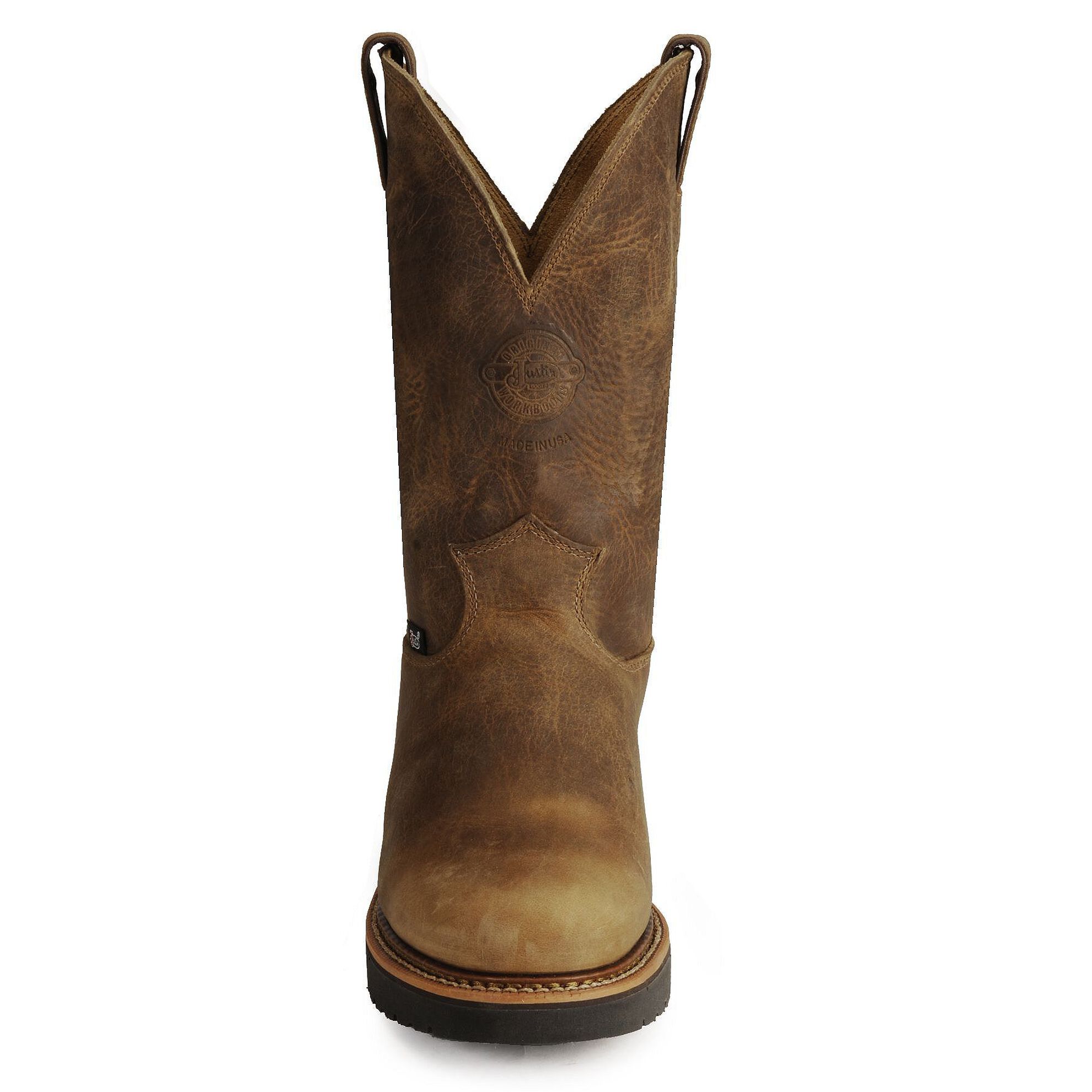 Justin Men s J Max Blueprint Bay Gaucho EH Pull On Work Boots Soft Toe Country Outfitter