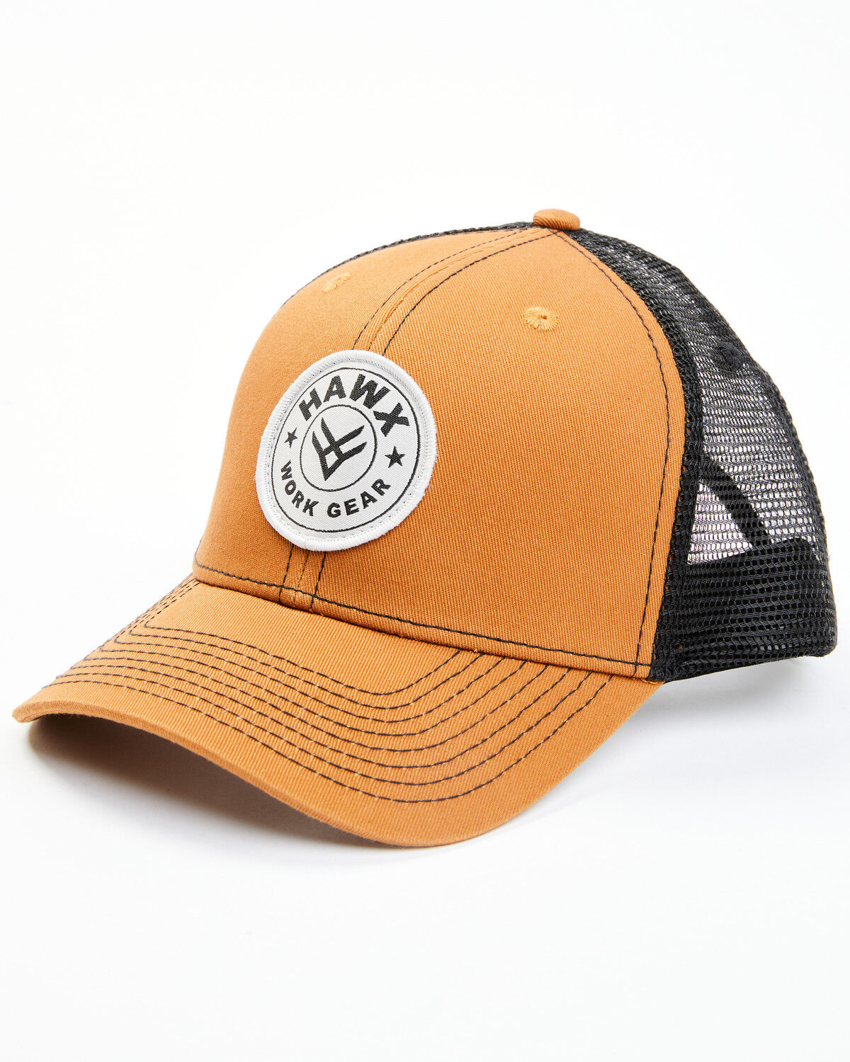 Image #1 - Hawx Men's Circle Logo Patch Ball Cap, Pecan, hi-res