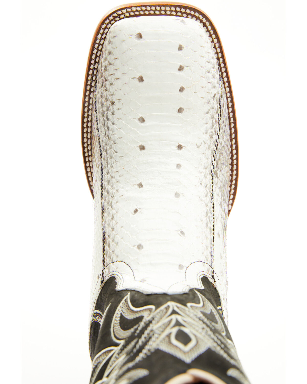 Image #6 - Cody James Men's Exotic Water Snake Back Cut Western Boots - Broad Square Toe, Natural, hi-res