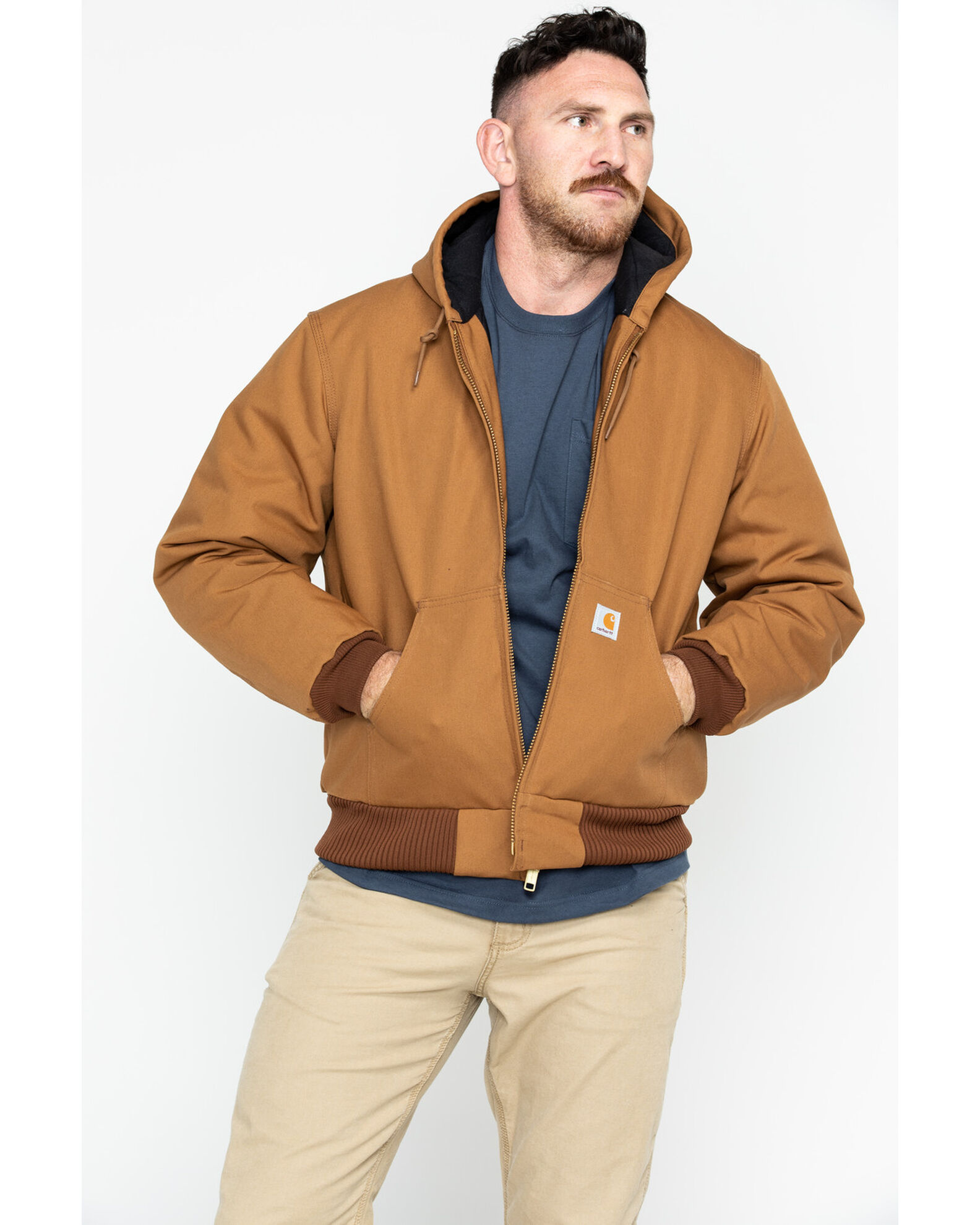 Quilted flannel lined duck active jacket online