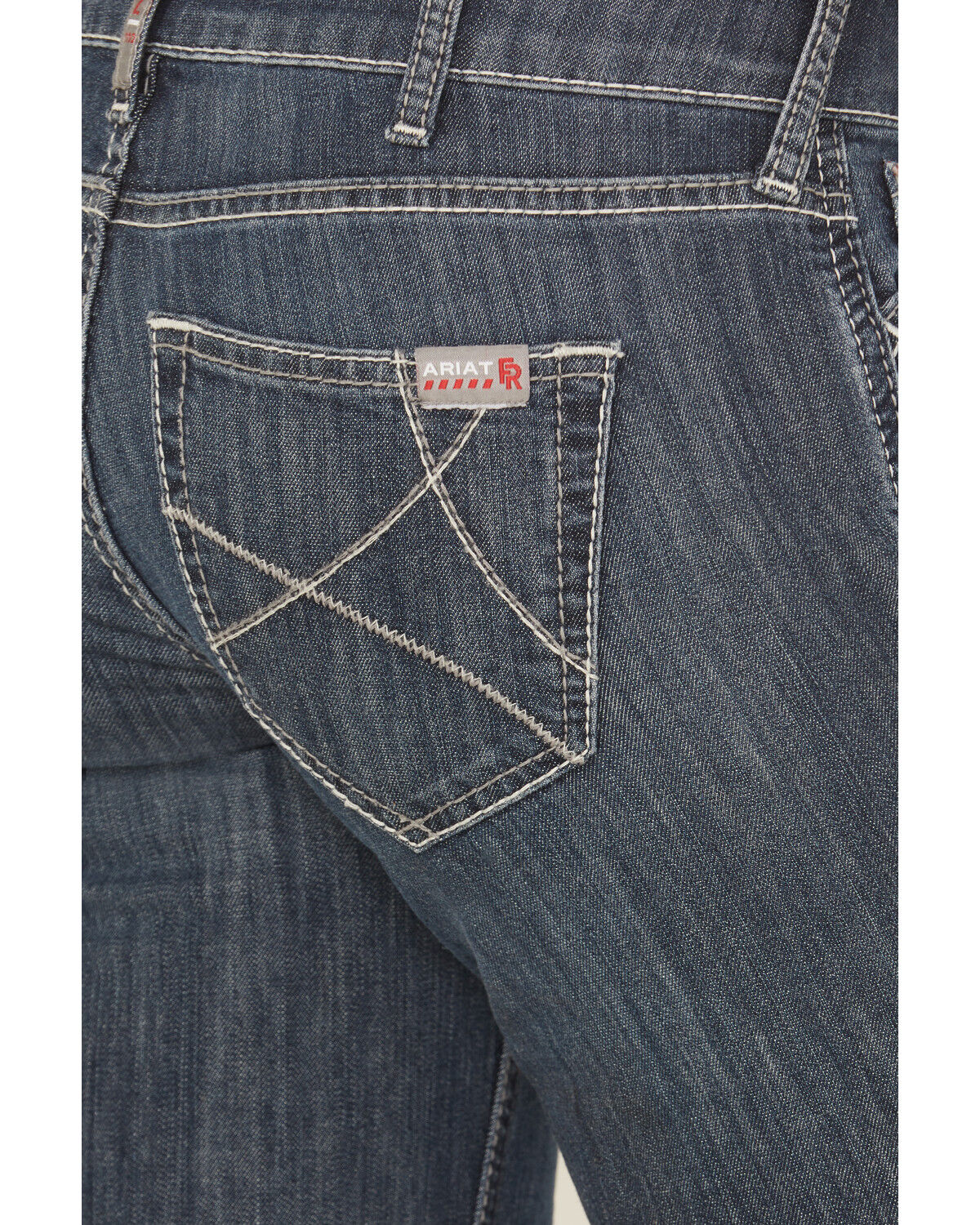 Image #4 - Ariat Women's FR Mid Rise Durastretch Duralight Ella Bootcut Jeans, Indigo, hi-res