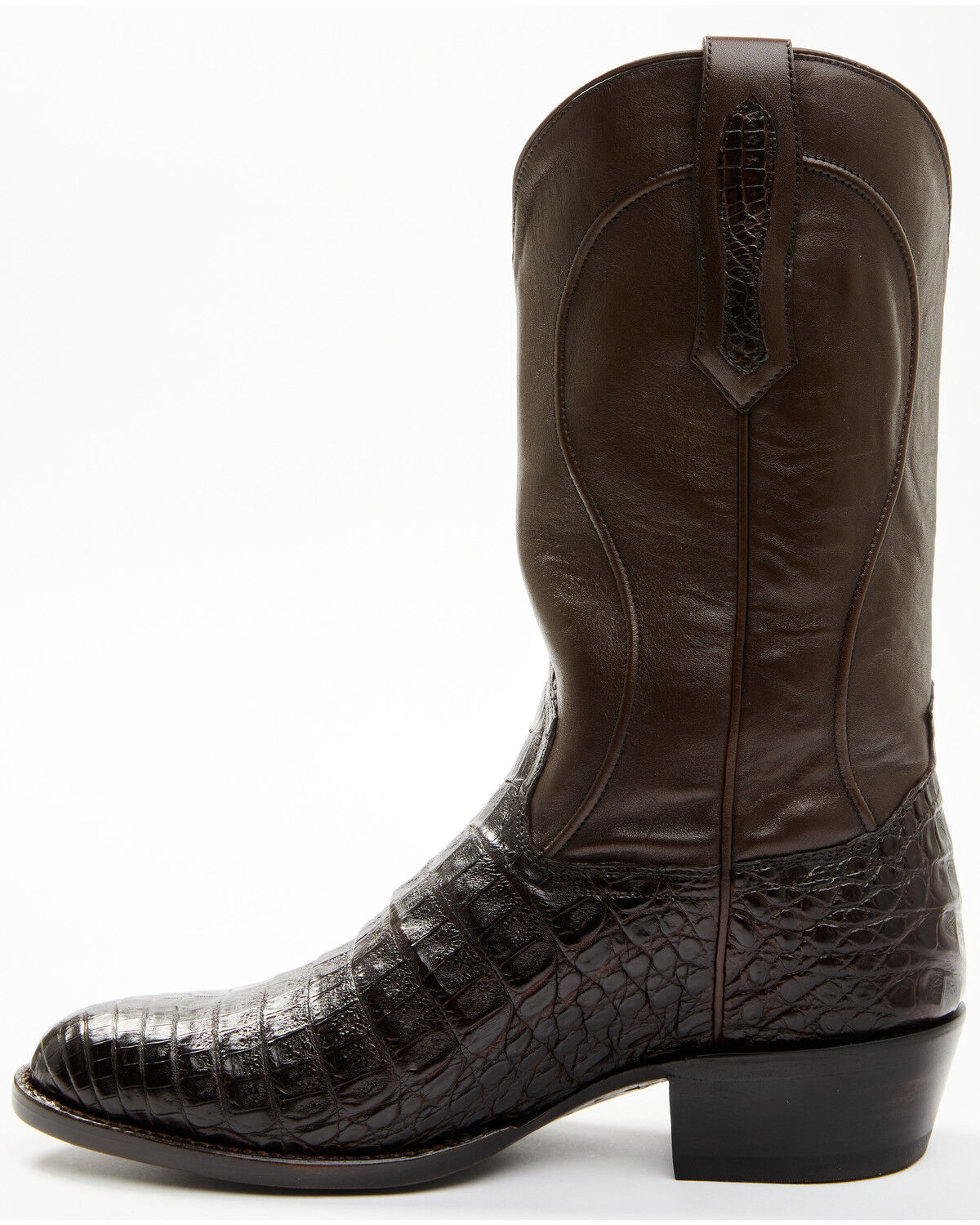 Image #3 - Cody James Black 1978® Men's Chapman Exotic Caiman Belly Western Boots - Round Toe, Chocolate, hi-res