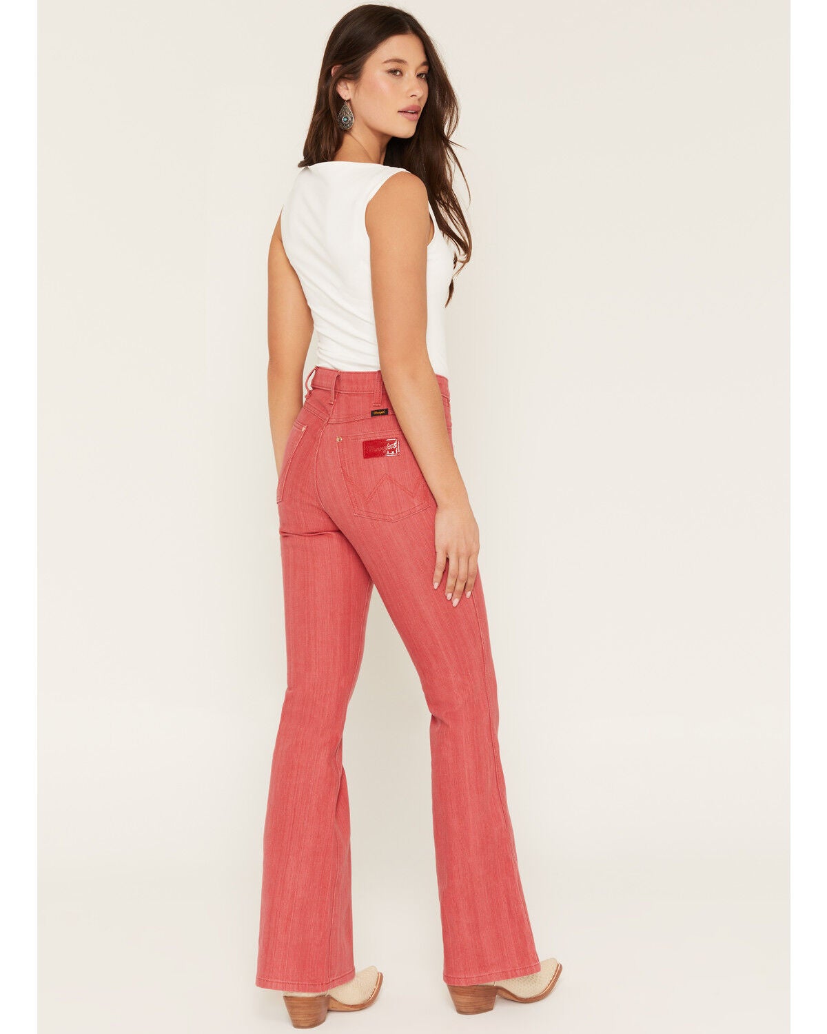 Image #3 - Wrangler X Lainey Wilson Women's High Rise Slim Flare Stretch Denim Jeans, Multi, hi-res