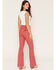 Image #3 - Wrangler X Lainey Wilson Women's High Rise Slim Flare Stretch Denim Jeans, Multi, hi-res