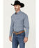 Image #3 - Wrangler Men's Classics Plaid Print Long Sleeve Button-Down Western Shirt, Blue, hi-res
