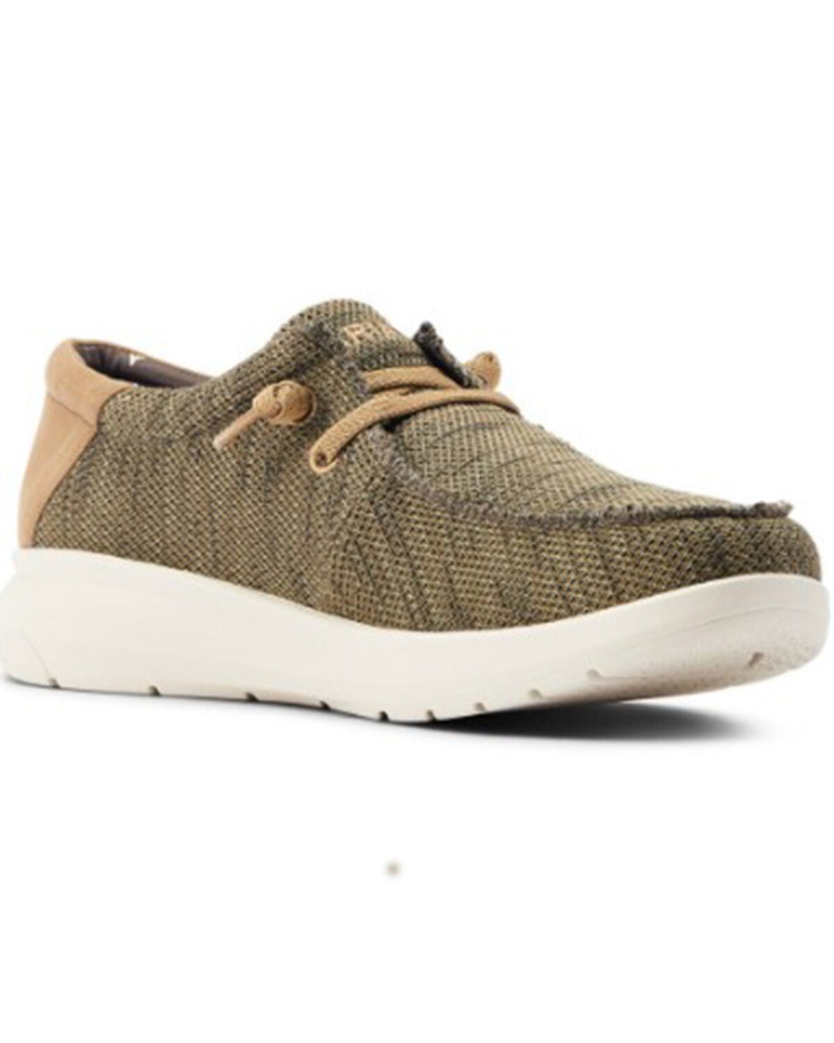 Ariat Men's Hilo Stretch Western Casual Shoes - Moc Toe, Green, hi-res
