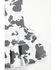 Image #3 - Cowgirl Hardware Toddler Girls' Cow Print Double Ruffle Stretch Denim Jeans, Black/white, hi-res