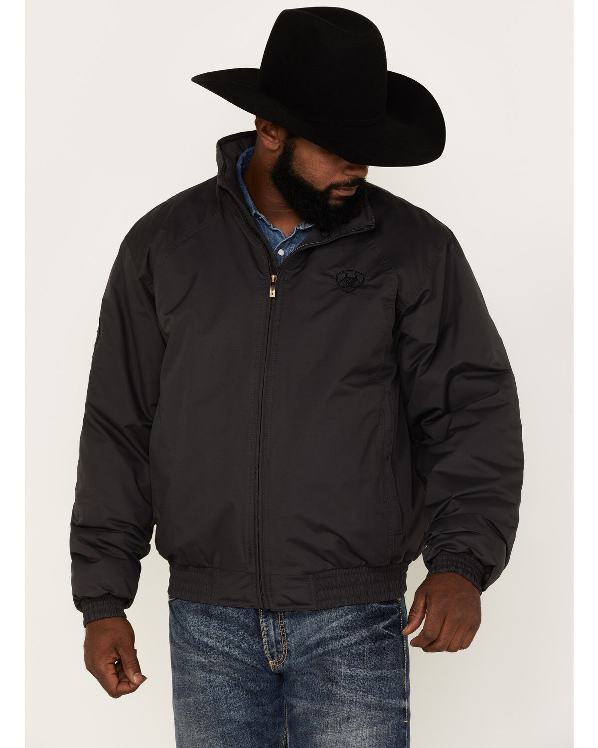 Image #1 - Ariat Men's Team Logo Insulated Jacket, Dark Grey, hi-res