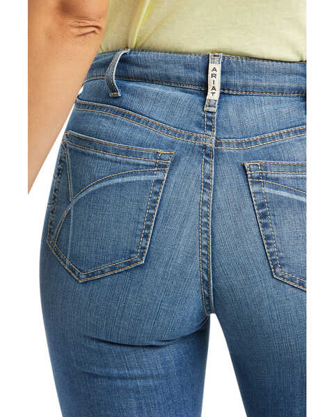 Image #5 - Ariat Women's R.E.A.L. Daniela High Rise Bootcut Jeans, Blue, hi-res