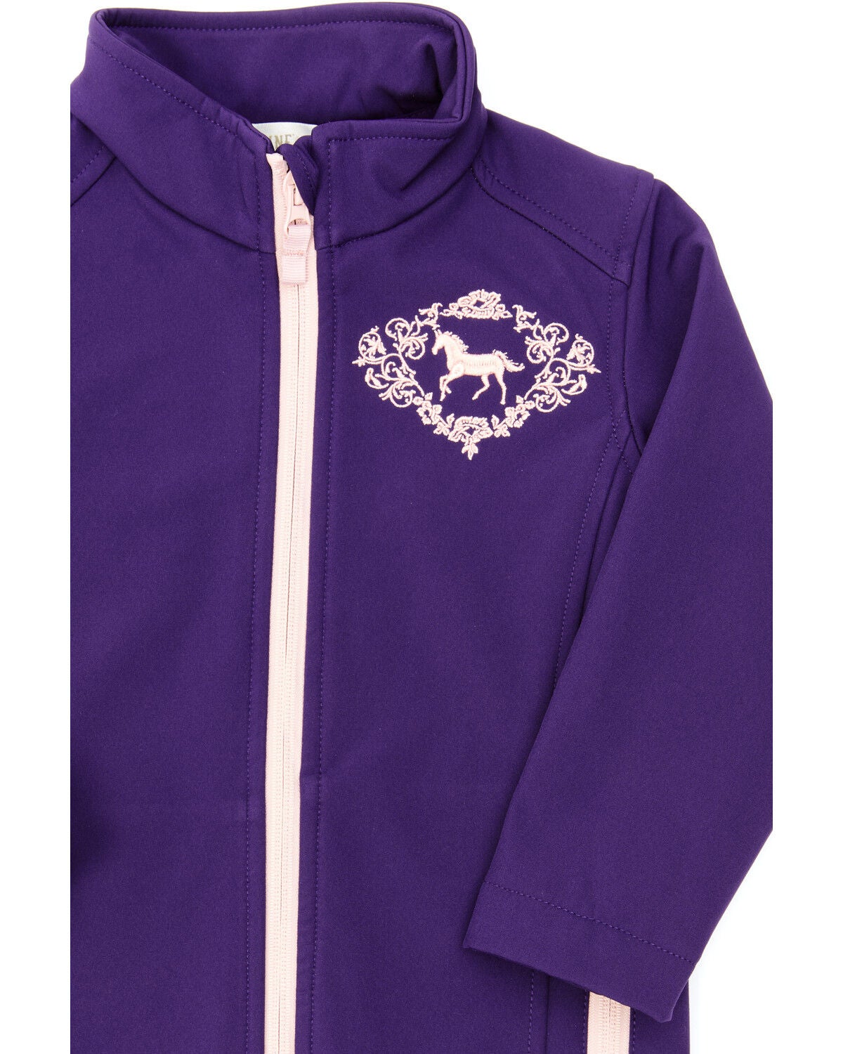 purple softshell jacket
