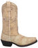 Image #2 - Laredo Women's Fade To Cat Western Boots - Square Toe, Off White, hi-res