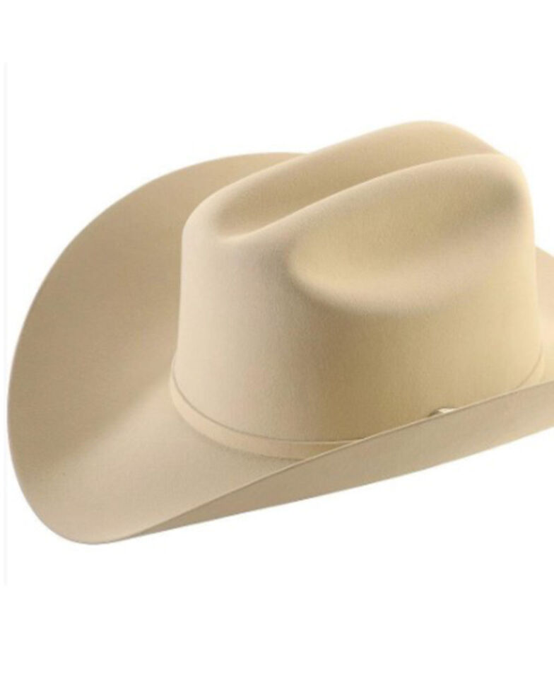Larry Mahan 6X Real Fur Felt Cowboy Hat, Belly, hi-res