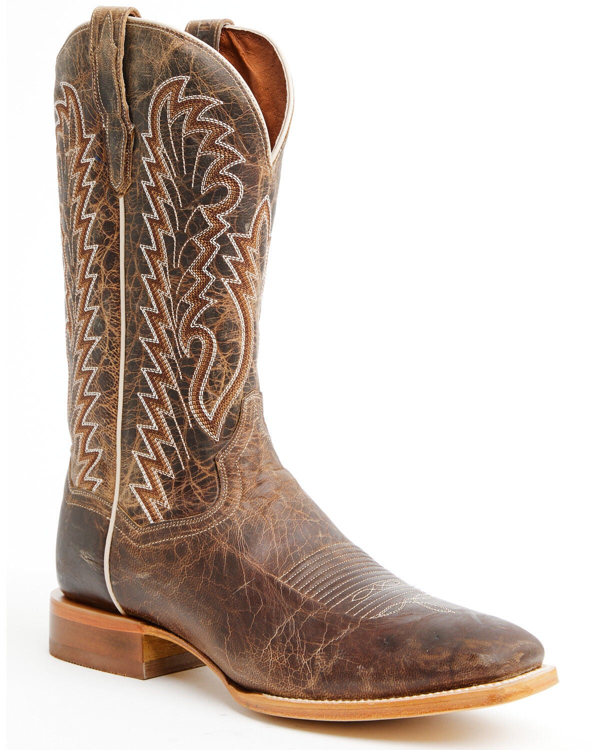 Image #1 - Dan Post Men's Jerry Western Boots - Square Toe, Tan, hi-res