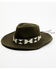 Image #2 - Nikki Beach Women's Moss Kaia Beaded Fedora, Moss Green, hi-res