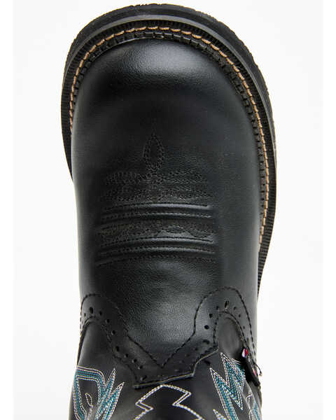 Image #6 - Justin Women's Lyla Western Boots - Round Toe, Black, hi-res