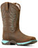 Image #1 - Ariat Women's Anthem Waterproof Western Boots - Broad Square Toe, Brown, hi-res