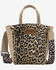 Image #1 - Wrangler Women's Leopard Print Crossbody Tote, Tan, hi-res