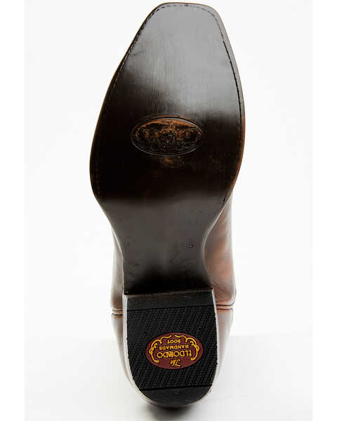Image #7 - El Dorado Men's Calf Leather Western Boots - Square Toe, Tan, hi-res