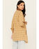 Image #4 - Tasha Polizza Women's Plaid Print Long Sleeve Snap Western Shirt, Tan, hi-res