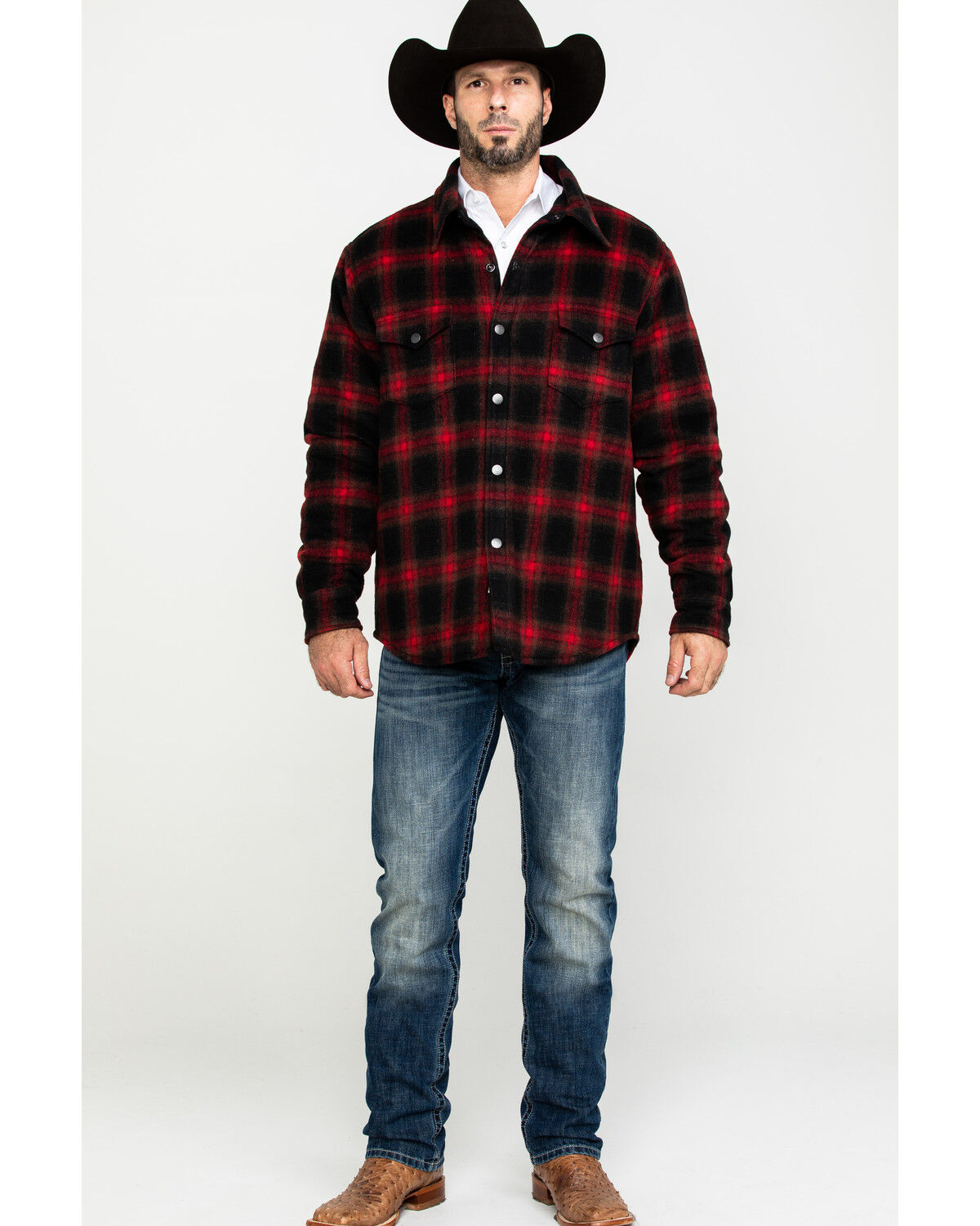 Mens plaid quilted jacket Outlet