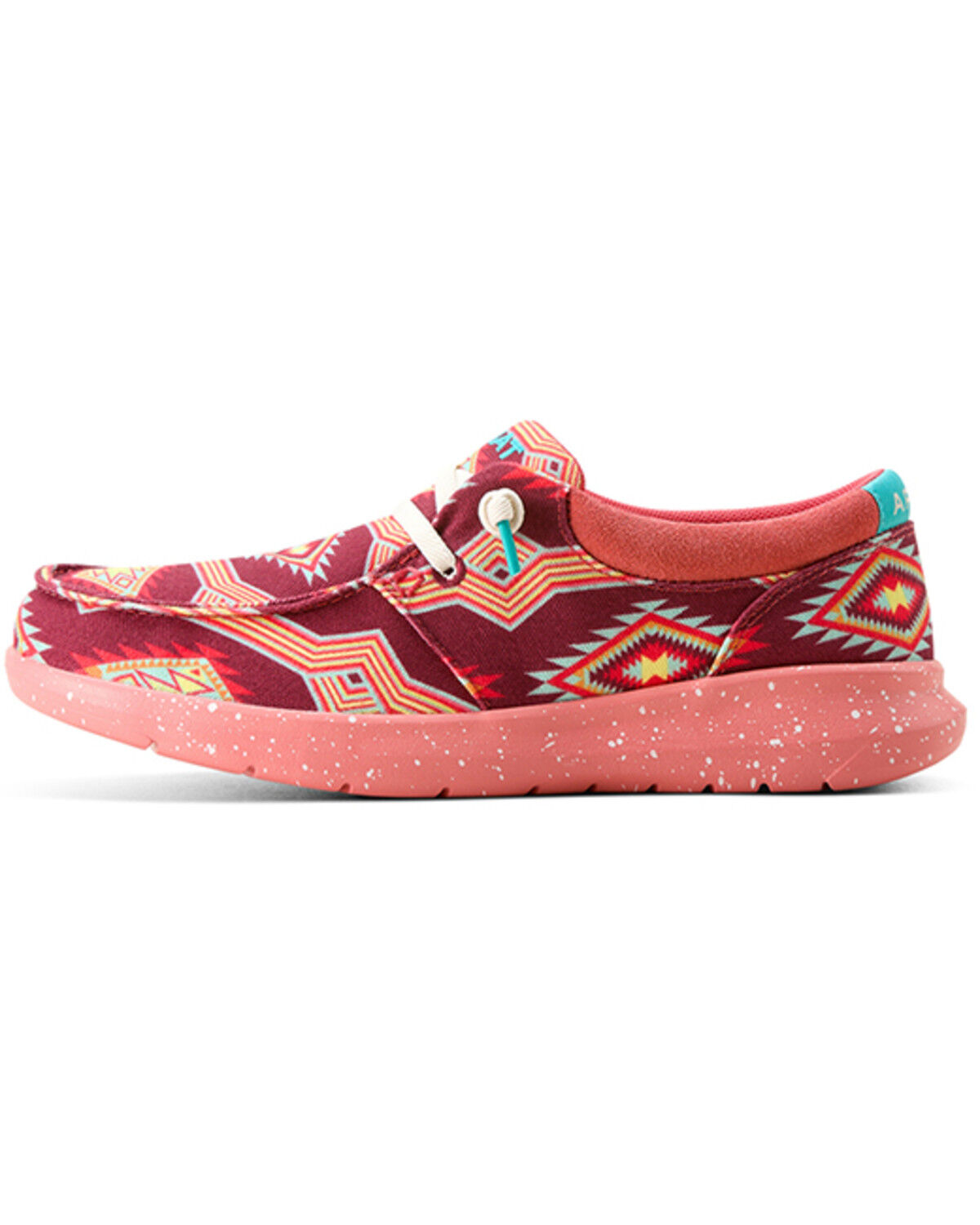 Image #2 - Ariat Women's Hilo Casual Shoes - Moc Toe, Red, hi-res