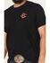Image #3 - Bucking Chutes Men's Loco Short Sleeve Graphic T-Shirt, Black, hi-res