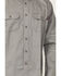 Image #3 - Forge Workwear Men's FR Solid Long Sleeve Button-Down Work Shirt, Light Grey, hi-res