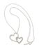 Image #1 - Montana Silversmiths Women's Bedecked Double Heart Necklace, Silver, hi-res